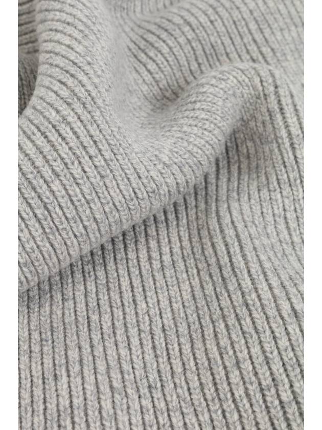 Officine Generale Scarf With Fringes, Men's, Grey - OFFICINE GENERALE - BALAAN 3