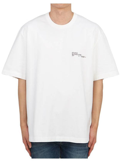 Module Logo Cotton Short Sleeve T-Shirt White - STUDIO NICHOLSON - BALAAN 2