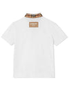 Kids Women s Vintage Check Collar T Shirt 8051774 - BURBERRY - BALAAN 3