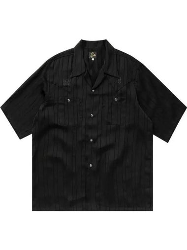 IDomestic ShippingI Cowboy One Up Shirt Black OT202 Short Sleeve kr 217607 - NEEDLES - BALAAN 1