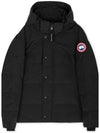 Wyndham Logo Patch Padding Black - CANADA GOOSE - BALAAN 4