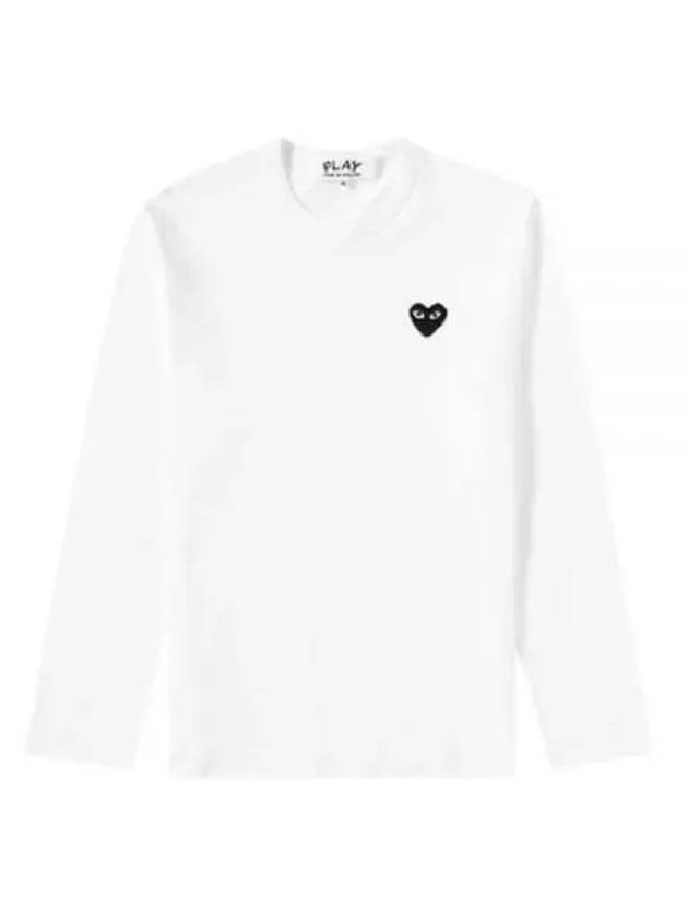 AX T120 051 2 P1T120 AZ Black Heart Waffen Long Sleeve T Shirt - COMME DES GARCONS - BALAAN 1