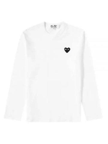 AX T120 051 2 P1T120 AZ Black Heart Waffen Long Sleeve T Shirt - COMME DES GARCONS - BALAAN 1