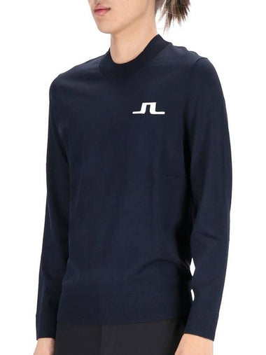 Golf Gus Logo Knit Top Navy - J.LINDEBERG - BALAAN 1