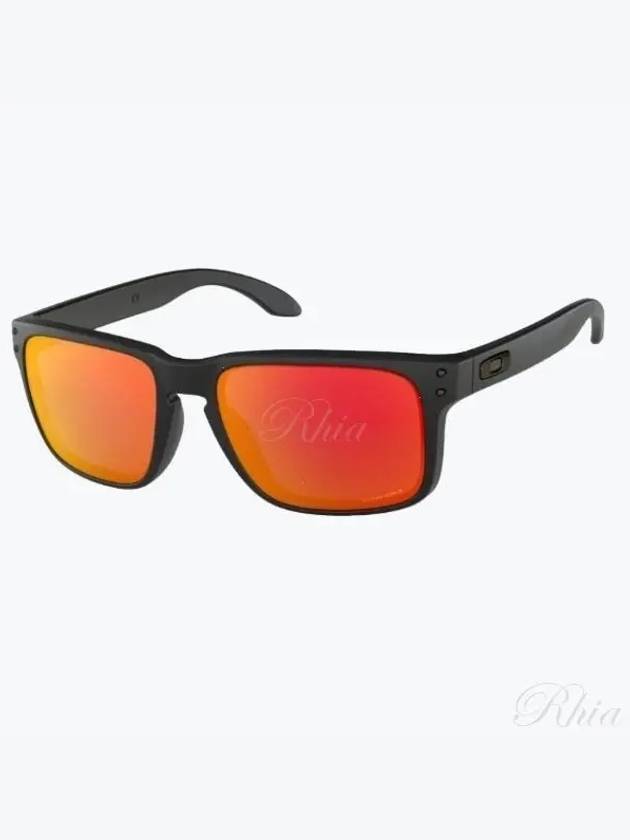 Holbrook Matte Black Prism Ruby OO9102 E2 OO9102 E255 - OAKLEY - BALAAN 1