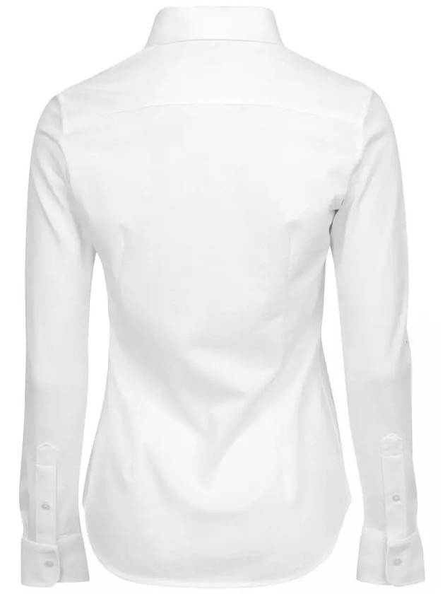 Women's Cotton Long Sleeve Shirt White - POLO RALPH LAUREN - BALAAN 4