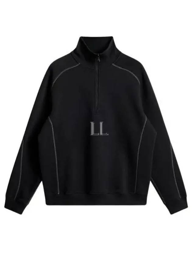 Men's Canter Quarter Zip Sweatshirt Black - J.LINDEBERG - BALAAN 2