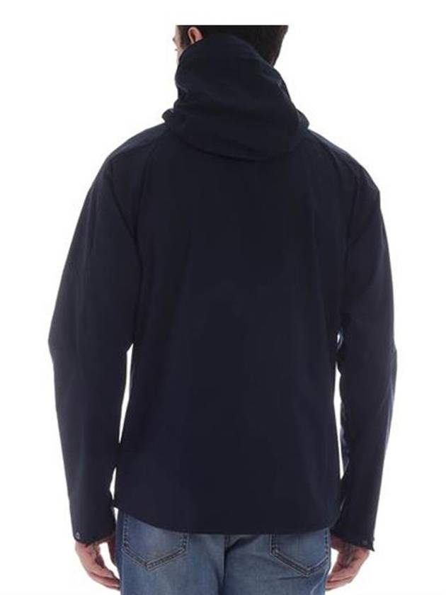 Men's Lens Wappen Hooded Jacket Navy - CP COMPANY - BALAAN 6