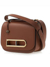 Lingot Olen Calf Leather Shoulder Bag Tan - DELVAUX - BALAAN 3