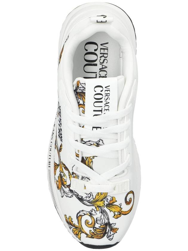 Versace Jeans Couture Sneakers With Barocco Pattern, Women's, White - VERSACE - BALAAN 6