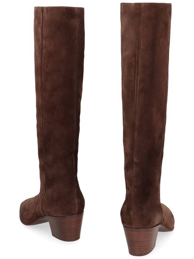 Casadei Nomad Suede Knee High Boots - CASADEI - BALAAN 4