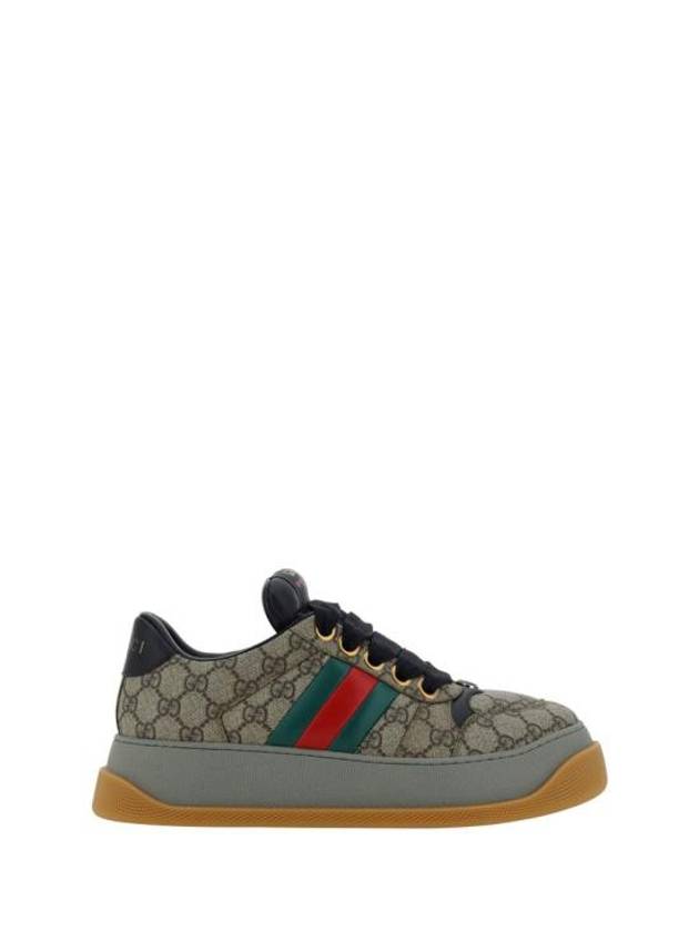 GG Screener Logo Jacquard Low Top Sneakers Beige - GUCCI - BALAAN 2