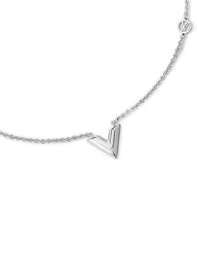 Essential V Supple Necklace Silver - LOUIS VUITTON - BALAAN 2