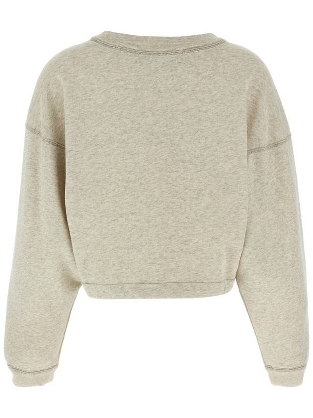 Margo Logo Crop Sweatshirt Ecru - ISABEL MARANT ETOILE - BALAAN 3