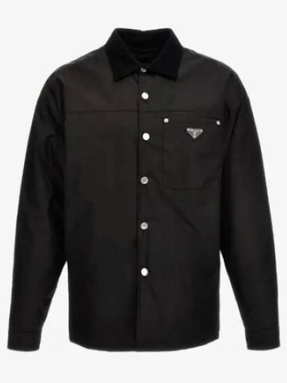 Re Nylon Long Sleeves Shirt Black - PRADA - BALAAN 2