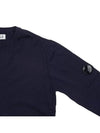 Lens Wappen Wool Knit Top Navy - CP COMPANY - BALAAN 5