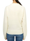 Women's Logo Intarsia Knit Top Off White - GANNI - BALAAN 4