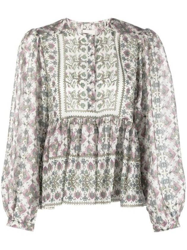 Silk Puff Sleeve Blouse Ivory - ISABEL MARANT - BALAAN 1