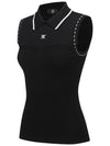 WOMEN SLEEVELESS COLLARED SWEATERBK - ANEWGOLF - BALAAN 3