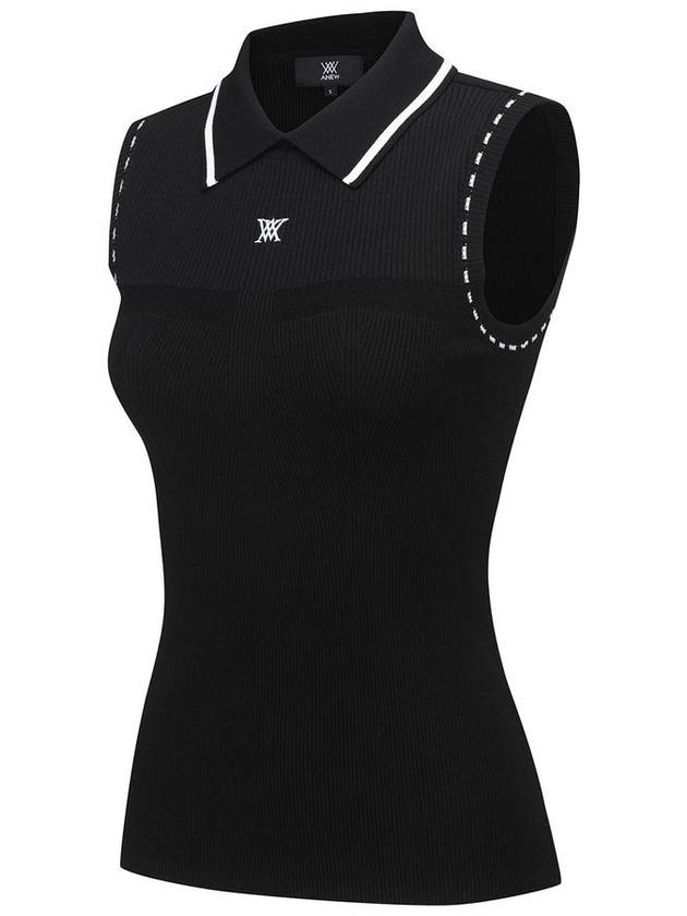 WOMEN SLEEVELESS COLLARED SWEATERBK - ANEWGOLF - BALAAN 3