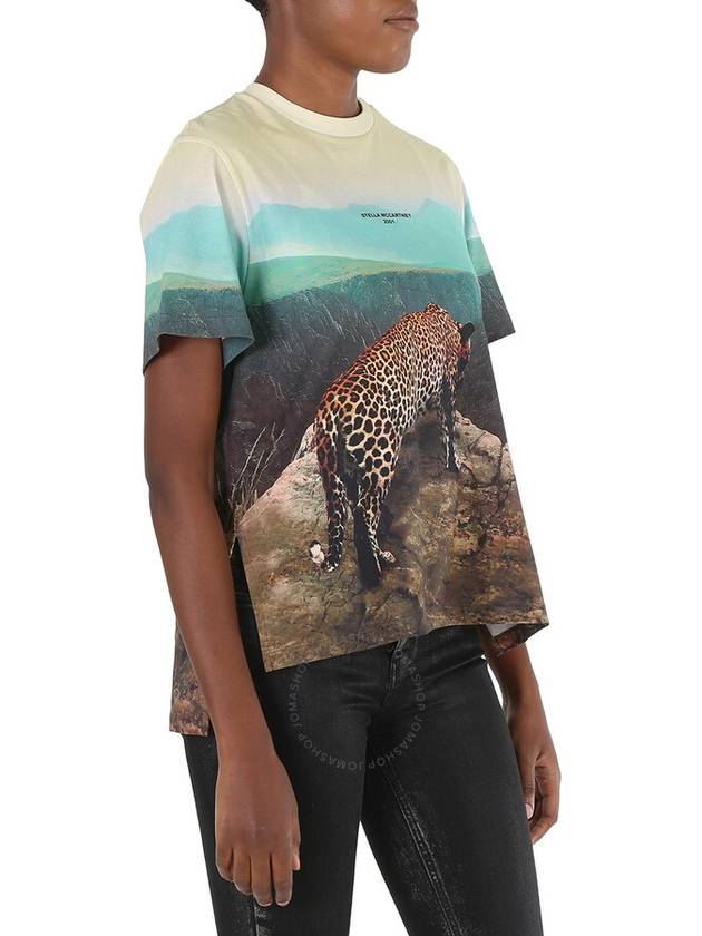 Stella McCartney Ladies All-Over Photographic Print Leopard T-Shirt, Brand Size 36 (US Size 2) - STELLA MCCARTNEY - BALAAN 2