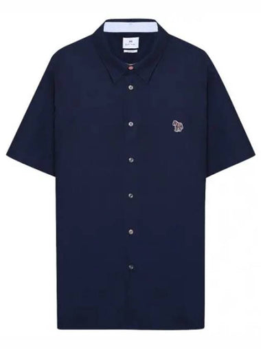 Casual fit zebra patch short sleeve shirt - PAUL SMITH - BALAAN 1