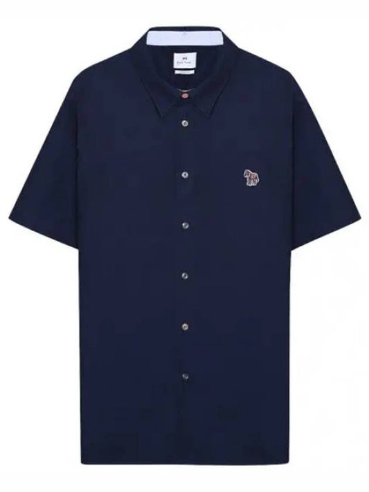 Casual fit zebra patch short sleeve shirt men - PAUL SMITH - BALAAN 1