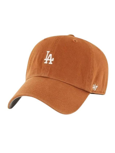 LA Dodgers Small Logo MLB Ball Cap Burnt Orange - 47BRAND - BALAAN 1