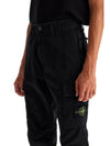 Compass Badge Cargo Straight Pants Black - STONE ISLAND - BALAAN 5