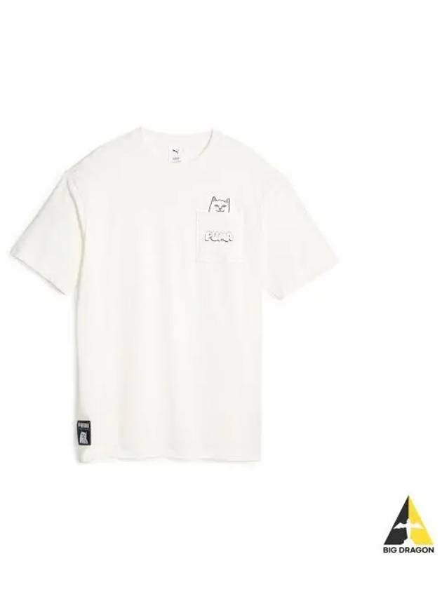 RIPNDIP Pocket Short Sleeve T Shirt Ivory 623517 65 - PUMA - BALAAN 1