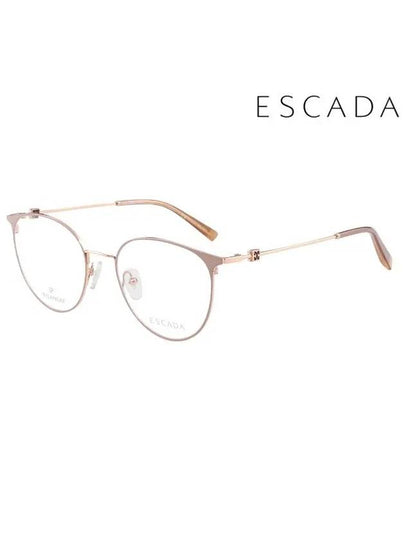 Glasses Frame VES C96F 5201A Round Titanium Men Women - ESCADA - BALAAN 2