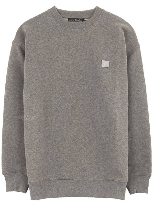 Forba Face Crewneck Logo Sweatshirt Grey - ACNE STUDIOS - BALAAN 1