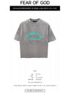 125SP242003F 123 Essential Spring Printed Logo T-Shirt Dark Heather Gray Men’s T-Shirt TLS - FEAR OF GOD - BALAAN 2