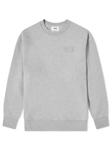 Classic Chest Logo Cotton Sweatshirt Grey - Y-3 - BALAAN 1