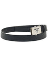 Saffiano Leather Belt Nero - PRADA - BALAAN 4