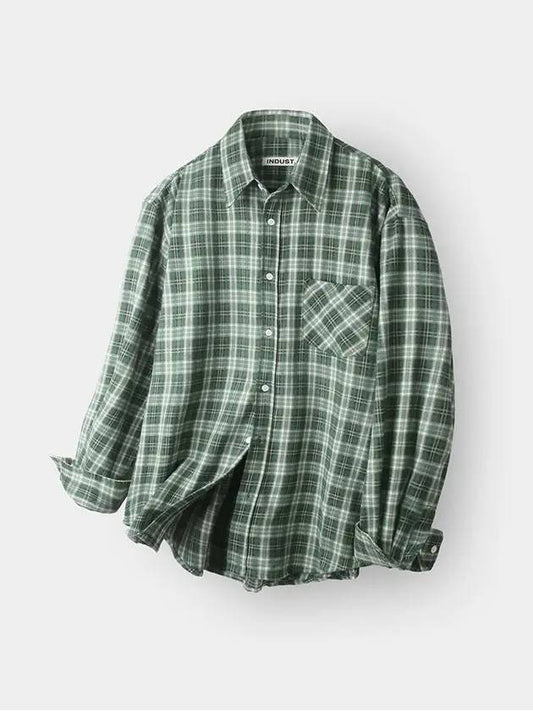 Forest Memory Check Shirt Green - INDUST - BALAAN 1