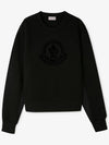 Moncler Women s Logo Black Sweatshirt 8G00028 809KX 999 - MONCLER - BALAAN 1