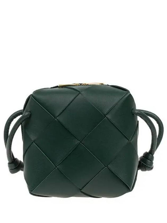 Cassette Intrecciato Mini Shoulder Bag Emerald Green - BOTTEGA VENETA - BALAAN 2