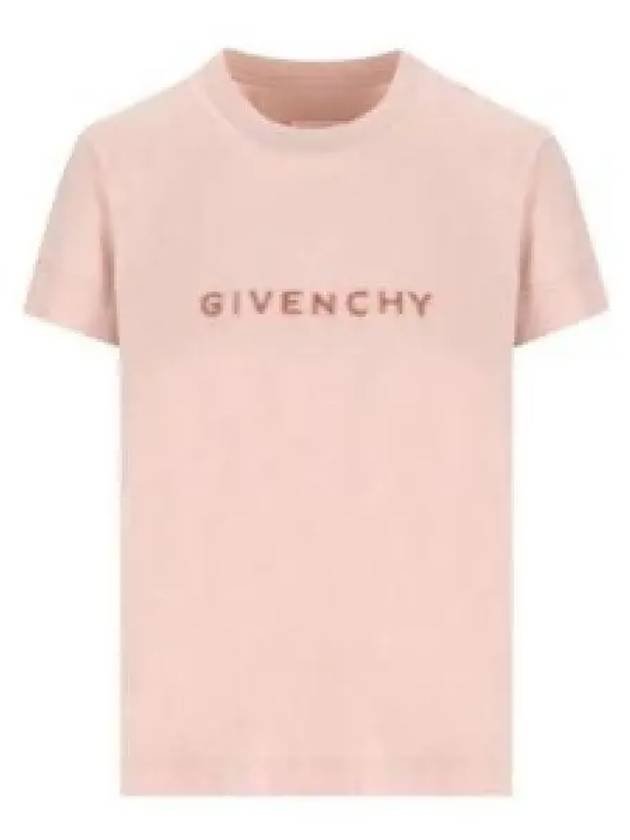 Cotton 4G Slim Fit Short Sleeve T-Shirt Pink - GIVENCHY - BALAAN 2