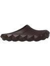 Roma Studded Turtle Rubber Clog Slippers Brown - VALENTINO - BALAAN.