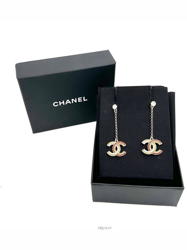 logo earrings - CHANEL - BALAAN 4