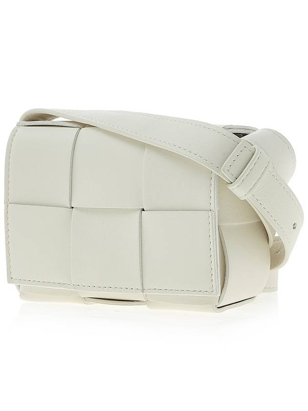 Intrecciato Cassette Small Cross Bag White - BOTTEGA VENETA - BALAAN 3