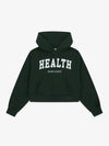 Health Ivy Crop Hoodie Top Forest Green - SPORTY & RICH - BALAAN 2