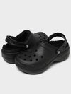 Winter Clog Classic Platform Lined W Fur Shoes Black 207938 001 - CROCS - BALAAN 4