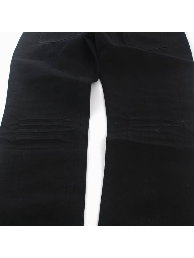 Men's Denim Slim Fit Coated Jeans Black - SAINT LAURENT - BALAAN.