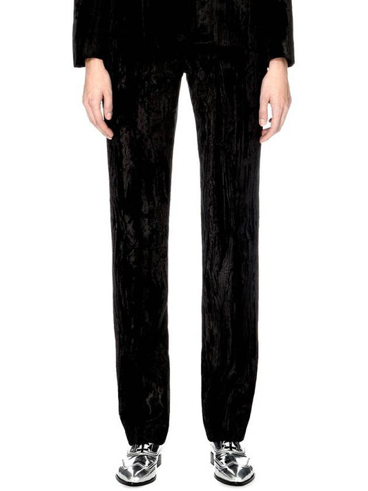 NOIR velvet tapered PANTS - RICK OWENS - BALAAN 1