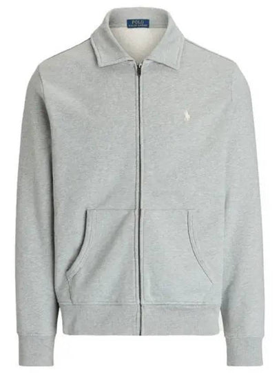 Embroidered Pony Logo Zip-Up Jacket Grey - POLO RALPH LAUREN - BALAAN 2