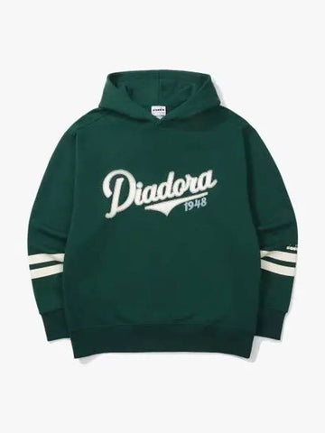 Diadora Craft Logo Hoodie DARK GREEN - DIADORA - BALAAN 1