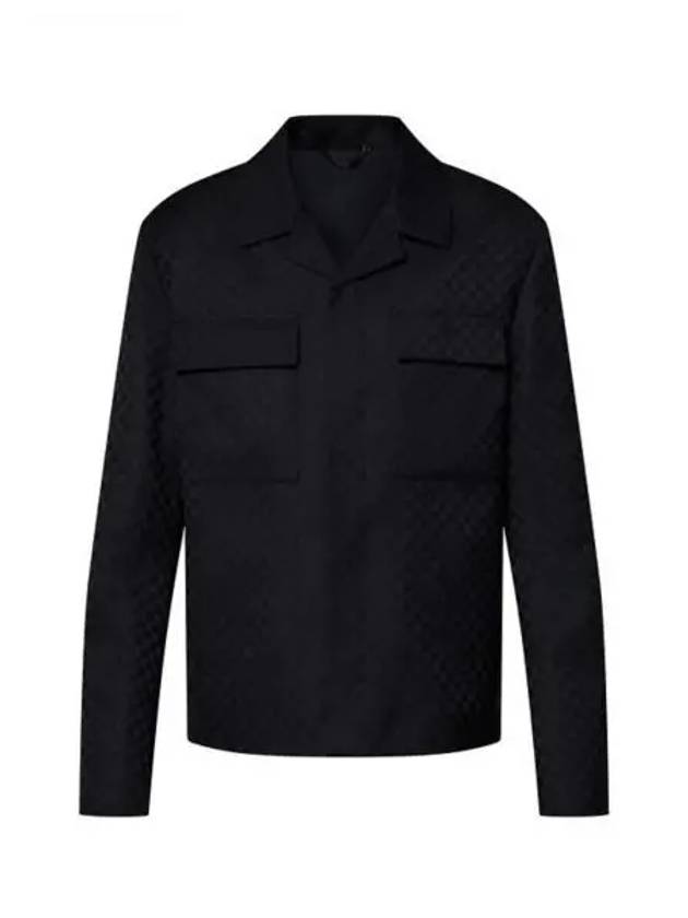 Horsebit open collar wool overshirt 1AFVND - LOUIS VUITTON - BALAAN 1