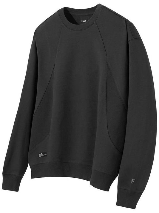 Swivee Lip Contrast Point Sweatshirt Sweatshirt Charcoal - SWIB - BALAAN 2